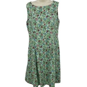 Anne Klein Sleeveless Floral Belted Dress-Size 6 new Pockets-Cottage core